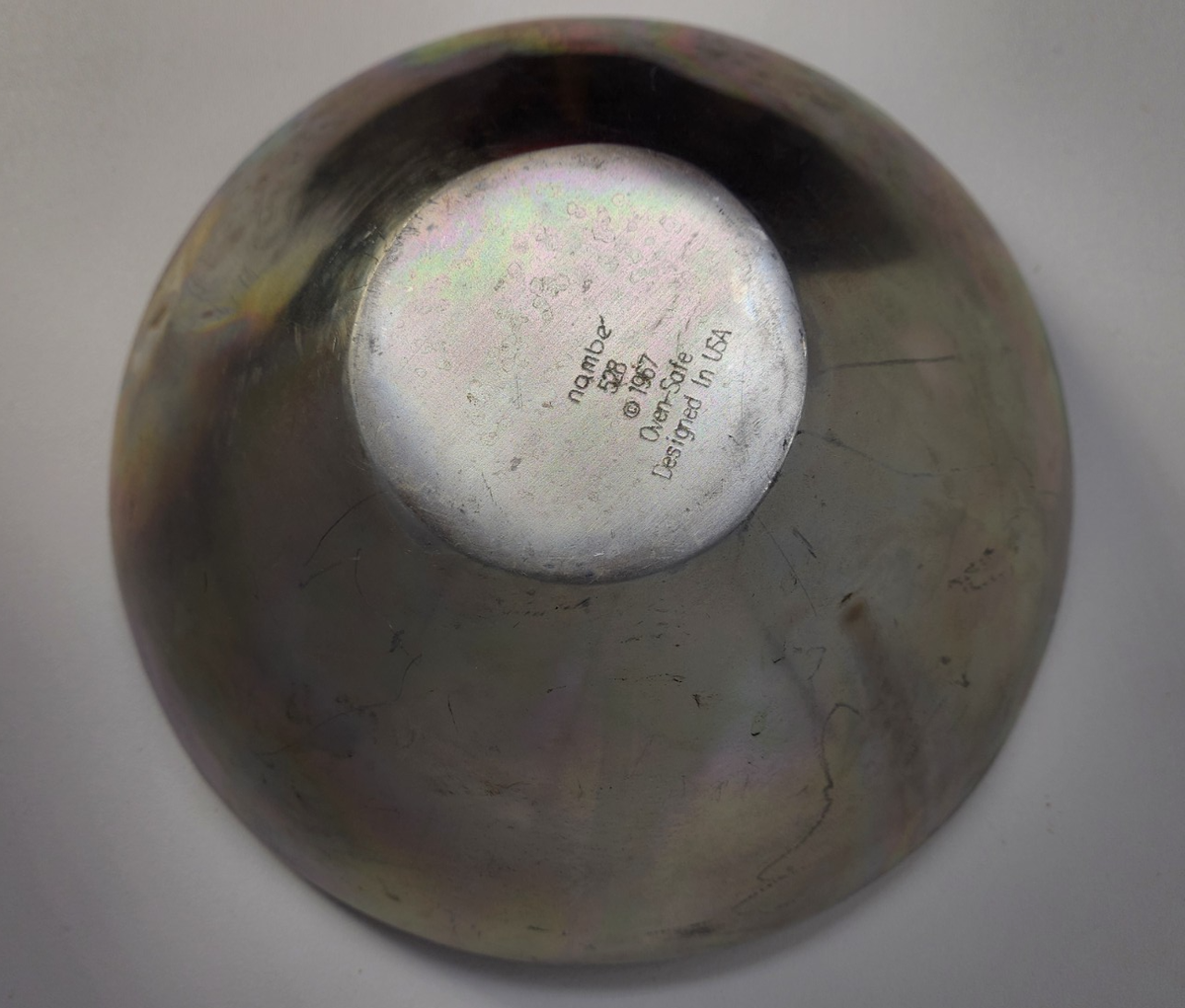 Nambe Tri-Corner Alloy Metal Serving Bowl 11 in, #528 1967 