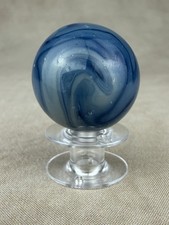 Vintage UV Uranium Shooter Marble- Swirl Glows- Jabo DAS 0.98  READ