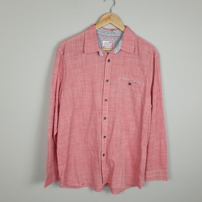 Mantaray Hemd Herren Large Pink Coastal Sommer Freizeit leicht Knopfleiste