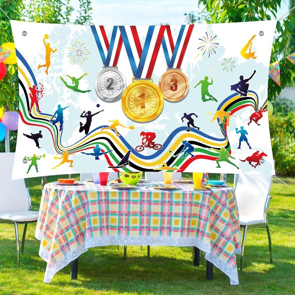 Sports Decorations Banner Go for Gold Sports Yard Sign Banner ...