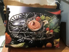 Mikasa Roxborough 809/560 Chip-and-Dip 15” Crystal Serving Tray And Bowl In Box