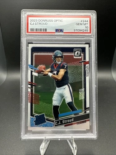 2023 Panini Donruss Optic Rated Rookie C.J. Stroud #244  - PSA 10 - TEXANS