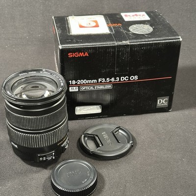 Sigma 18-200mm F3.5-6.3 DC OS HSM Nikon F Zoom Objektiv OVP Zustand Siehe Foto