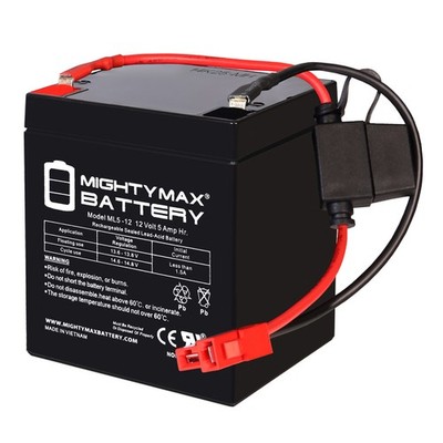 Mighty Max 12V 5Ah SLA F1 Battery Replaces Mercedes Benz AMG GTR Battery Powered