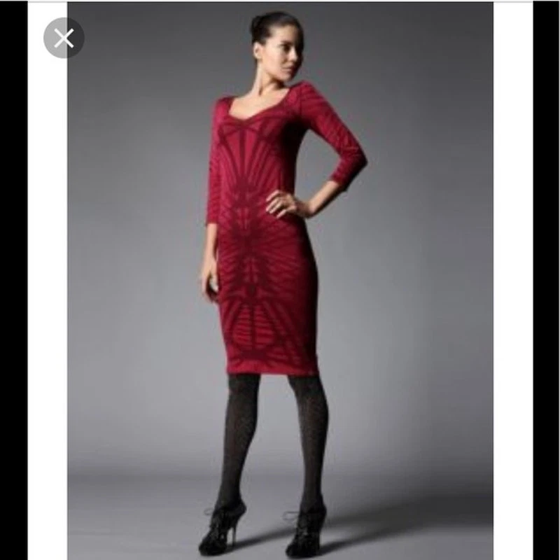 Zac Posen for WOLFORD Kleid Dress Medium M Anthracite Gray - Image 3 of 4