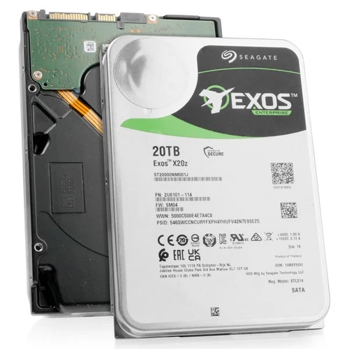 Seagate Exos X20z 20TB ST20000NM001J 7.2K RPM SATA 6Gb/s 512e 3.5" HM-SMR HDD