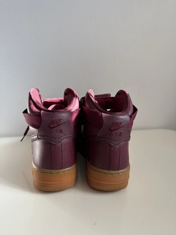 Mujer Nike Air Force 1 High SE Granate Goma Atlética 860544 600 Talla 6 Foto 3 de 4