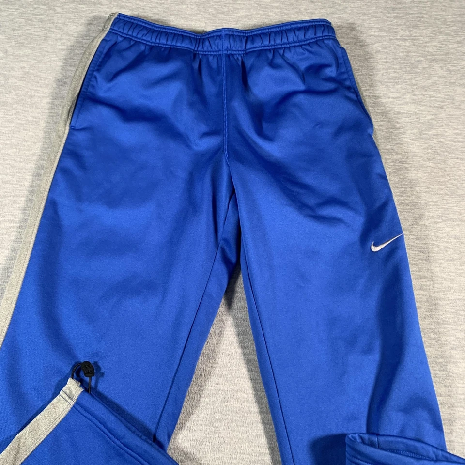 Брюки мужские Nike Therma-Fit большие синие серые полиэстер спортивные трековые разминка - Изображение 2 из 4