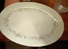 NORITAKE CHINA 6020 CLARIDGE OVAL SERVICE PLATTER 14 1/4" JAPAN.            