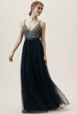 New BHLDN Avery Bridal Dress Navy Blue sz 4