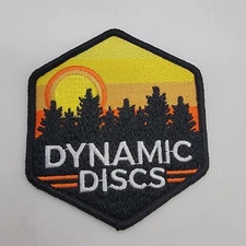 Dynamic Discs Iron On Patch Sunset 