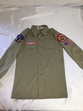 Dickies Discovery Rangers Missouri Long Sleeve Uniform Shirt Size 14 w/ Patches