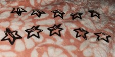 Silver Star Hair Clips 10 Pcs
