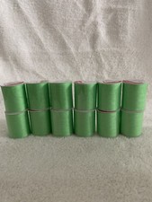 100 Polyester Thread Lot of 12 200 Yards per Spool - Light Green