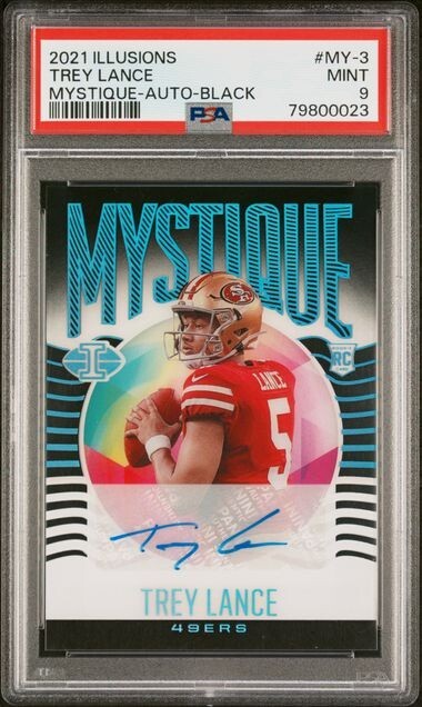 Trey Lance Panini Illusions Mystique #MY3 Black