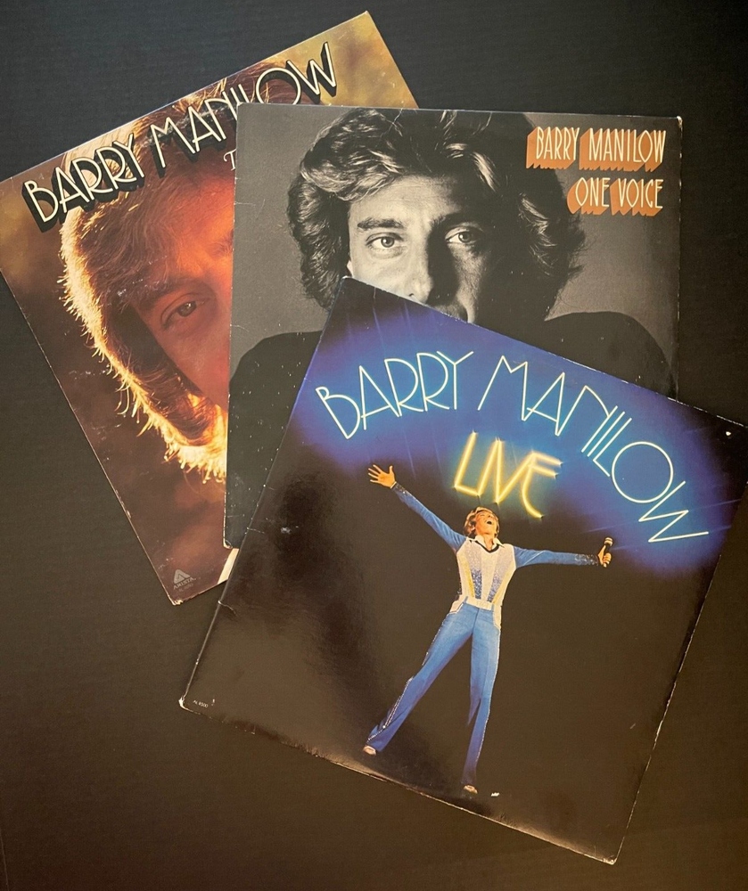 Barry Manilow 3 LP Set Live One Voice This Ones for You VG Vinyl
