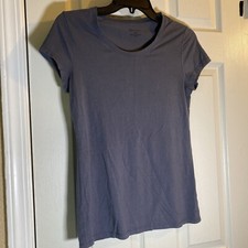 No Boundaries Women Juniors Medium 7-9 Top Blouse Shirt Gray Summer Casual Relax