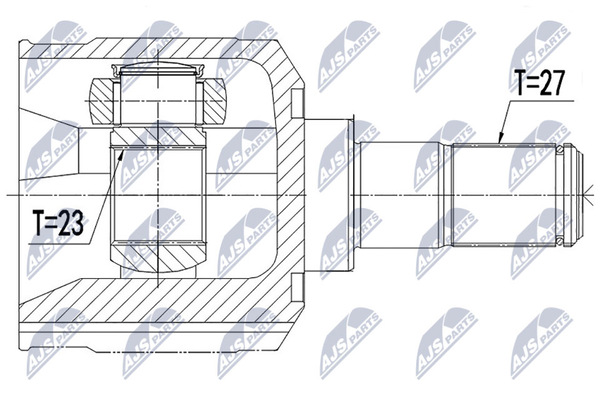 NPW-HY-531 NTY Gelenksatz, Antriebswelle FüR Hyundai-image