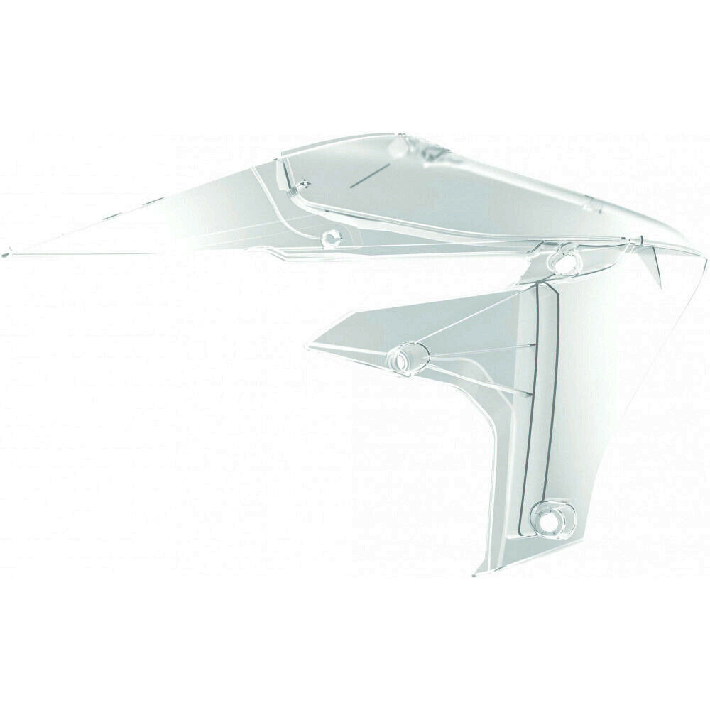 POLISPORT Radiator Spoiler Adjusts Yamaha YZ 250F ab19,450F ab18 Transparent