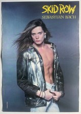 SEBASTIAN BACH / SKID ROW - 1989 UK Magazine centrefold poster