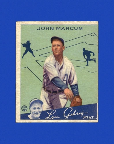 1934 Goudey Set-Break # 69 John Marcum EX-EXMINT *GMCARDS*