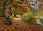 Autumn scenery Art Giclee Printed Oil Painting Print