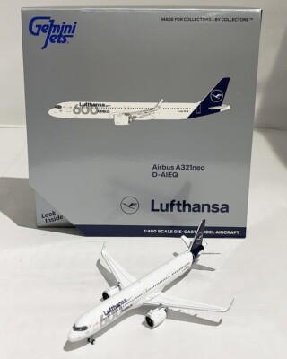A321NEO LUFTHANSA 600TH REG: D-AIEQ - GEMINI JETS GJDLH2238 1/400 - PRE ORDER