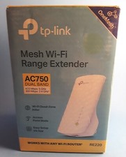 TP-Link RE220 AC750 Wireless Dual Band Wi-Fi Range Extender/Booster Ships Free