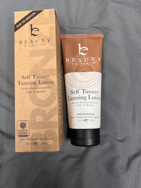 Beauty by Earth Self Tanner Tanning Lotion-Fair to Medium  NEW IN THE BOX 222ml