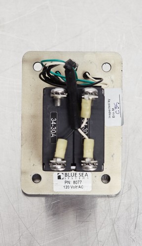 Blue Sea Systems AC 120V 30A Main Toggle Double Pole Circuit Breaker Panel 8077 - Picture 2 of 6