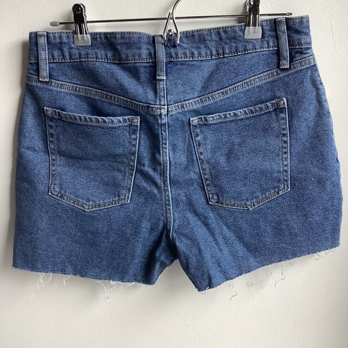 Wild Fable Jean Shorts Womens Size 8 Medium Wash Mom Shorts Denim Blue - Picture 4 of 7