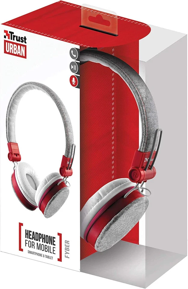 Cuffie Trust Urban con Microfono auricolari con audio alta qualità ripiegabili  - Immagine 2 di 4