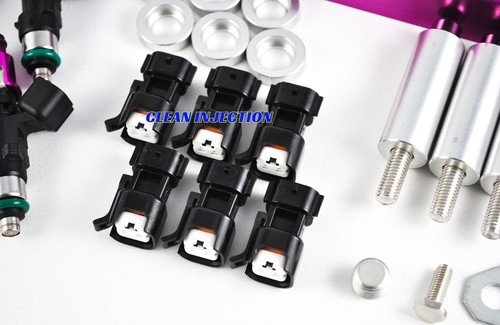 Toyota Supra 2JZGTE 2jz-gte bosch ev14 850cc rail fuel injectors mk4 mk-4 MKIV - Picture 2 of 4