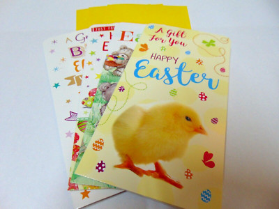 Multipack mit 4 Ostern Geldbörse Karten...Osterwünsche.....4 Designs