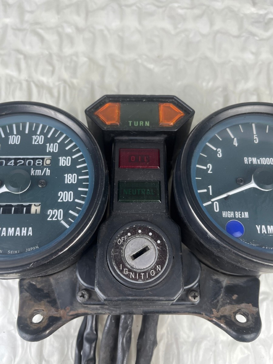Yamaha XS750 XS750 1T5 Dash Cockpit Instruments Speedometer