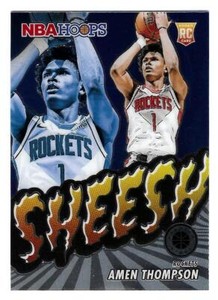 2023-24 Amen Thompson NBA Hoops Premium Stock Sheesh Rookie - Houston Rockets