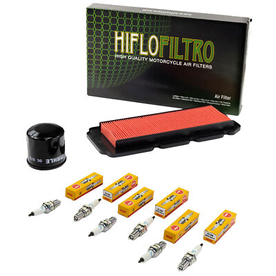 Set für GL 1500 C Valkyrie F6C 1997-2003 Wartung Luftfilter Ölfilter Zündkerzen