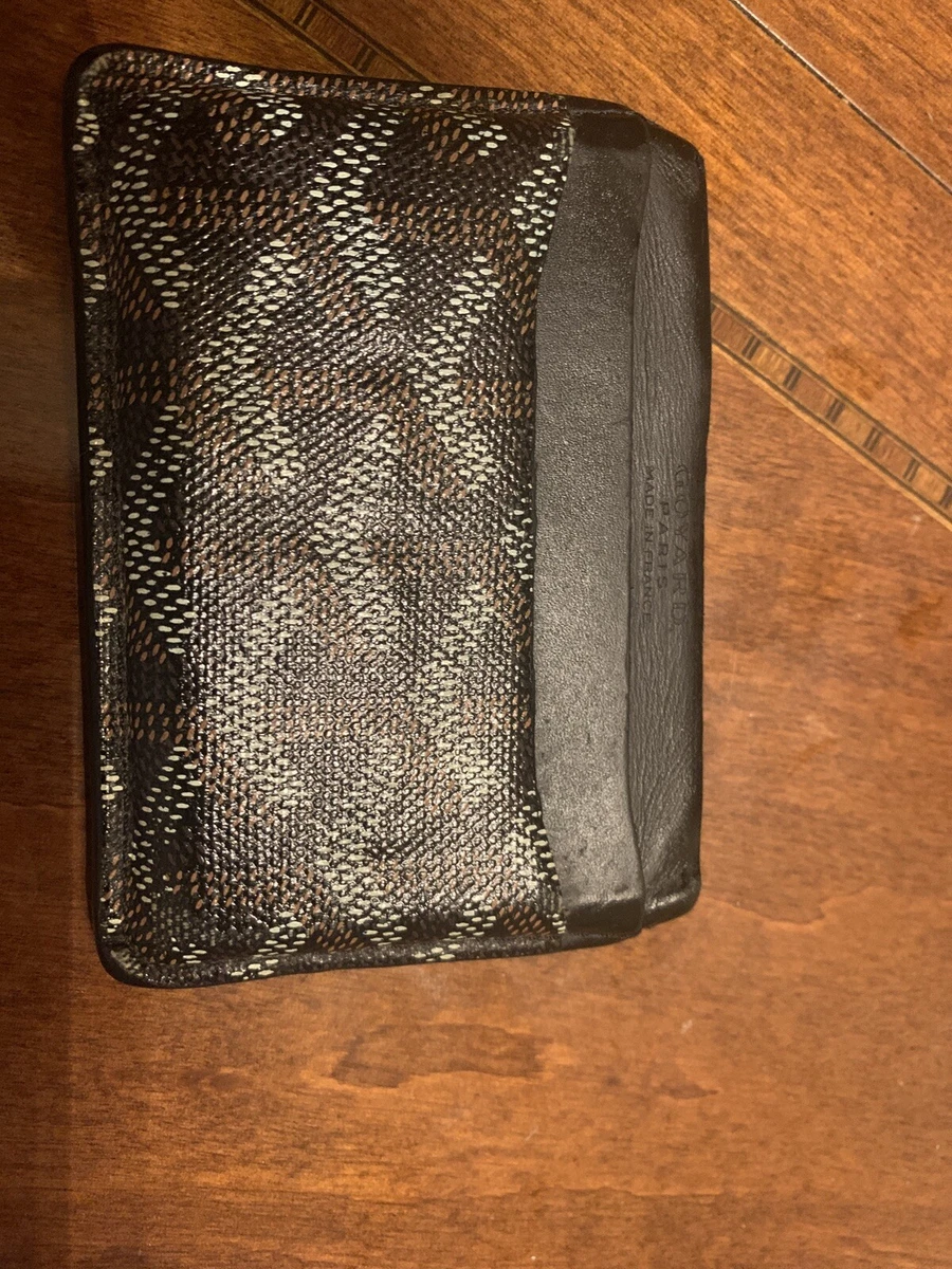 Goyard Mens Saint Sulpice Card Holder Monogram / Black Canvas