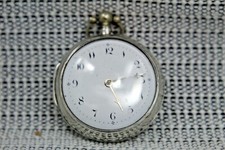 Very Collectible Pair Cased, Solid Silver Pocket Watch