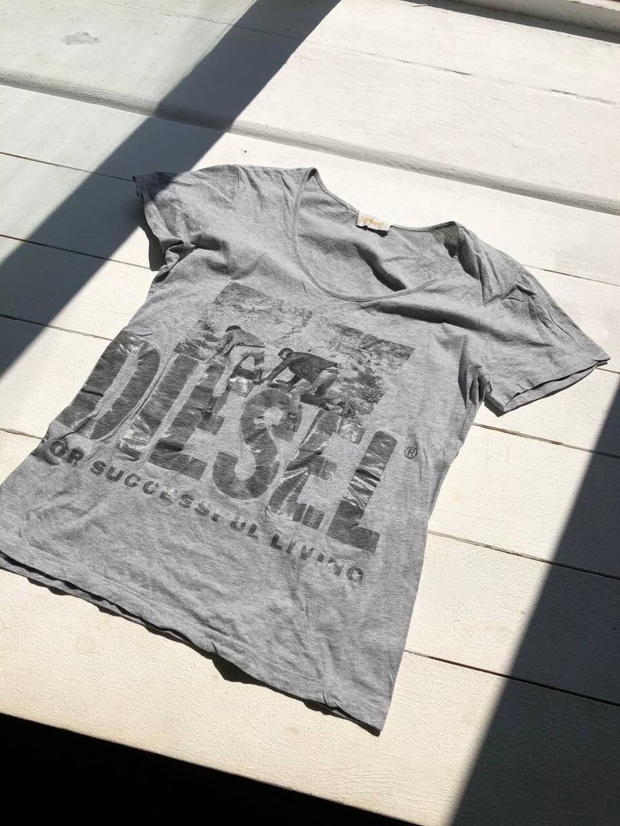 90s Diesel Designer Shirt Top Small Womens Big Logo Print Archive