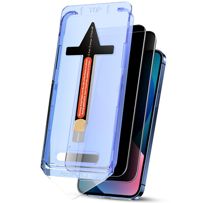2PCS For iPhone 16 Pro Max 15 14 13 Privacy Screen Protector +Auto-Alignment Kit