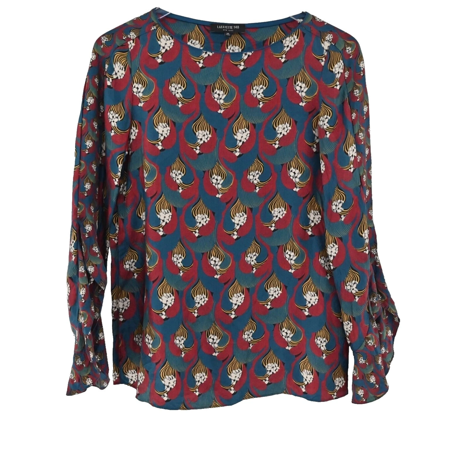 Lafayette 148 New York Silk Geometric Tops for Women