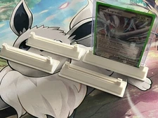 3D Toploader Trading Card Stand Holder White Set of 4 - Pokemon - Panini - Topps