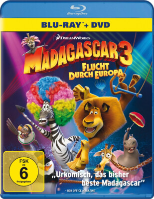 Madagascar 3 - Flucht durch Europa | Blu-ray Neu & OVP