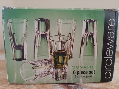 Circleware Monarch 6-teiliges Set 2oz Schnapsbrille Made in Italy