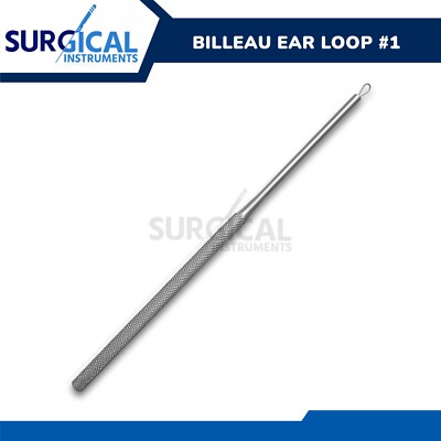 BILLEAU Flexible Ear Loop 6.5 Large Size #1 Steel Loop German Grade