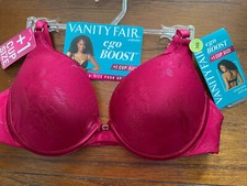 New Vanity Fair Red 2131101 Ego Boost Push Up Bra 34B 34C 36C MSRP 44