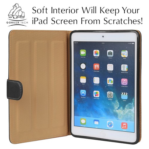 Apple iPad Lederhülle Original Gorilla Slim Smart Flip Cover 12,9, 9,7, Mini 6 - Bild 20 von 60