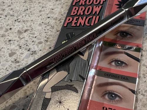 Benefit Goof Proof Brow Pencil No.4 WARM DEEP BROWN 0.01 oz Full Size AUTHENTIC - Picture 3 of 8
