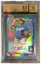 JOSE DE LEON 2015 BOWMAN CHROME BLUE REFRACTOR #/150 BGS 9.5/10 AUTO GEM MINT